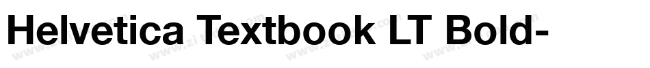 Helvetica Textbook LT Bold字体转换